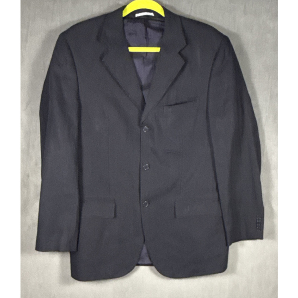 Massimo Dutti Mens 100% Linen Black Blazer Jacket Size 50/40